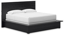 Load image into Gallery viewer, Londer King Panel Bed with Mirrored Dresser and 2 Nightstands
