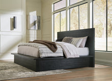 Load image into Gallery viewer, Londer King Panel Bed with Mirrored Dresser and 2 Nightstands
