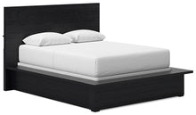 Load image into Gallery viewer, Londer Queen Panel Bed with Mirrored Dresser and 2 Nightstands
