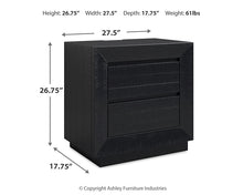 Load image into Gallery viewer, Londer Queen Panel Bed with Mirrored Dresser and 2 Nightstands
