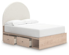 Load image into Gallery viewer, Arloster Full Upholstered Panel Bed with Storage
