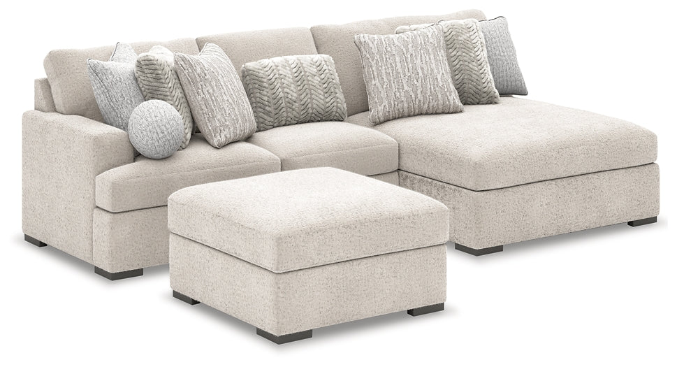 Cuddle Plush 3-Piece Sectional with Chaise