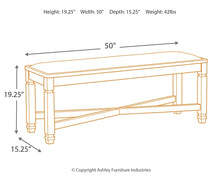 Load image into Gallery viewer, Tyler Creek Upholstered Bench
