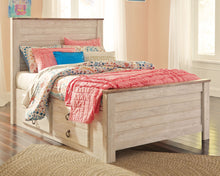 Load image into Gallery viewer, Willowton  Panel Bed With 2 Storage Drawers
