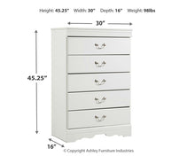 Load image into Gallery viewer, Anarasia Five Drawer Chest
