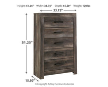 Load image into Gallery viewer, Wynnlow Five Drawer Chest
