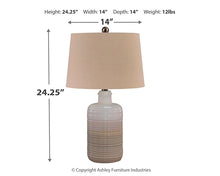 Load image into Gallery viewer, Marnina Ceramic Table Lamp (2/CN)
