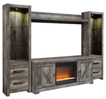 Load image into Gallery viewer, Wynnlow 4-Piece Entertainment Center with Electric Fireplace
