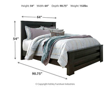 Load image into Gallery viewer, Brinxton Queen/Full Panel Headboard with Mirrored Dresser and Chest
