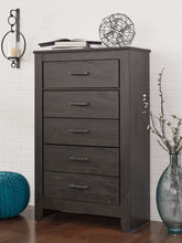 Load image into Gallery viewer, Brinxton Queen/Full Panel Headboard with Mirrored Dresser and Chest

