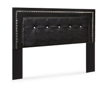 Load image into Gallery viewer, Kaydell King/California King Upholstered Panel Headboard with Mirrored Dresser
