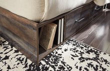 Load image into Gallery viewer, Drystan Twin Panel Bed with 4 Storage Drawers with Mirrored Dresser
