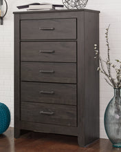 Load image into Gallery viewer, Brinxton Full Panel Bed with Mirrored Dresser, Chest and Nightstand
