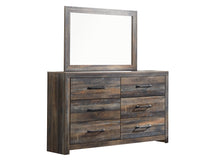 Load image into Gallery viewer, Drystan Twin Panel Bed with 4 Storage Drawers with Mirrored Dresser and 2 Nightstands
