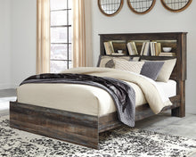 Load image into Gallery viewer, Drystan Queen Bookcase Bed with Mirrored Dresser and Chest
