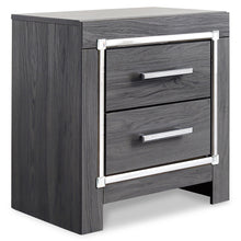 Load image into Gallery viewer, Lodanna King Panel Bed with 2 Storage Drawers with Mirrored Dresser, Chest and Nightstand
