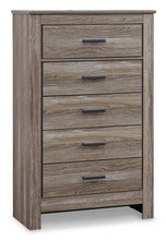 Load image into Gallery viewer, Zelen King/California King Panel Headboard with Mirrored Dresser, Chest and 2 Nightstands
