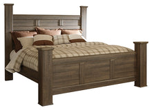 Load image into Gallery viewer, Juararo King Poster Bed with Mirrored Dresser, Chest and Nightstand
