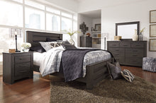 Load image into Gallery viewer, Brinxton Queen Panel Bed with Mirrored Dresser
