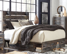 Load image into Gallery viewer, Drystan Queen Panel Bed with 2 Storage Drawers with Mirrored Dresser, Chest and Nightstand
