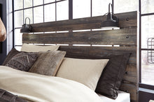 Load image into Gallery viewer, Drystan King Panel Bed with 2 Storage Drawers with Mirrored Dresser, Chest and 2 Nightstands
