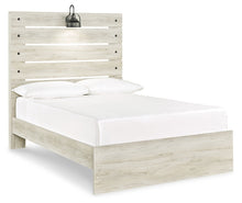 Load image into Gallery viewer, Cambeck Full Panel Bed with Mirrored Dresser and 2 Nightstands
