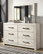 Load image into Gallery viewer, Cambeck Full Panel Bed with Mirrored Dresser and 2 Nightstands
