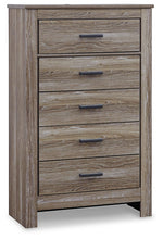 Load image into Gallery viewer, Zelen Queen Panel Bed with Mirrored Dresser and Chest
