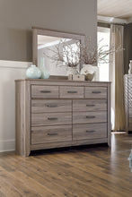 Load image into Gallery viewer, Zelen Queen Panel Bed with Mirrored Dresser and Chest

