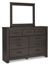 Load image into Gallery viewer, Brinxton Full Panel Bed with Mirrored Dresser and 2 Nightstands
