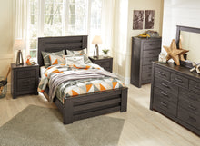 Load image into Gallery viewer, Brinxton Full Panel Bed with Mirrored Dresser and 2 Nightstands
