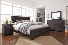 Load image into Gallery viewer, Brinxton King Panel Bed with Mirrored Dresser
