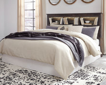 Load image into Gallery viewer, Drystan King/California King Bookcase Headboard with Mirrored Dresser and Chest

