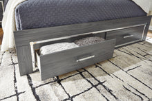 Load image into Gallery viewer, Lodanna Full Panel Bed with 2 Storage Drawers with Mirrored Dresser
