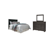Load image into Gallery viewer, Brinxton Queen/Full Panel Headboard with Mirrored Dresser
