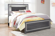 Load image into Gallery viewer, Lodanna Full Panel Bed with Mirrored Dresser and 2 Nightstands
