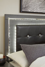Load image into Gallery viewer, Lodanna Full Panel Bed with Mirrored Dresser and 2 Nightstands
