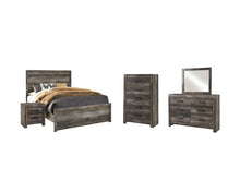 Load image into Gallery viewer, Wynnlow Queen Panel Bed with Mirrored Dresser, Chest and Nightstand
