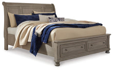 Load image into Gallery viewer, Lettner California King Sleigh Bed with Mirrored Dresser, Chest and Nightstand

