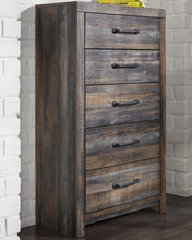 Load image into Gallery viewer, Drystan King Panel Headboard with Mirrored Dresser, Chest and 2 Nightstands
