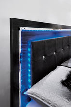 Load image into Gallery viewer, Kaydell Queen Panel Bed with Storage with Mirrored Dresser and 2 Nightstands
