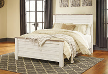 Load image into Gallery viewer, Willowton Queen Panel Bed with Mattress
