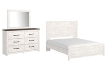 Load image into Gallery viewer, Gerridan Queen Panel Bed with Mirrored Dresser

