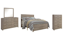 Load image into Gallery viewer, Culverbach Queen Panel Bed with Mirrored Dresser and Chest
