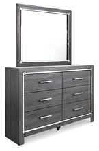 Load image into Gallery viewer, Lodanna Queen Panel Bed with 2 Storage Drawers with Mirrored Dresser and Nightstand
