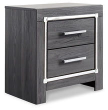Load image into Gallery viewer, Lodanna Queen Panel Bed with 2 Storage Drawers with Mirrored Dresser and Nightstand
