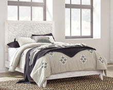 Load image into Gallery viewer, Paxberry Queen Panel Bed with Mirrored Dresser and Nightstand
