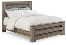 Load image into Gallery viewer, Zelen Queen Panel Bed with Mirrored Dresser and Nightstand
