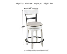 Load image into Gallery viewer, Valebeck Counter Height Dining Table and 2 Barstools
