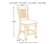 Load image into Gallery viewer, Bolanburg Counter Height Dining Table and 6 Barstools
